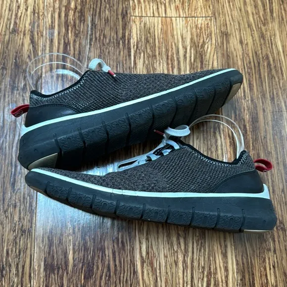 Cole Haan ZeroGrand dark gray knit lace up sneakers size 9.5