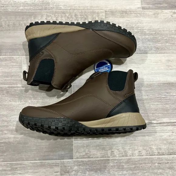 Columbia Fairbanks Rover Men’s Chelsea Waterproof Boots‎ Size 11 Cordovan Sand