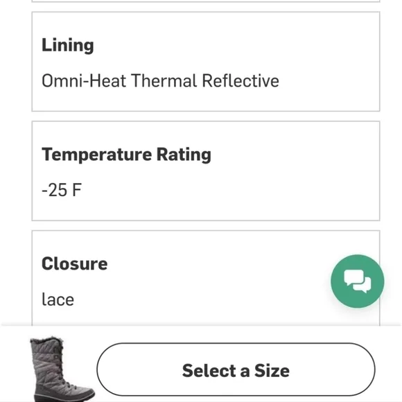 Columbia Heavenly Omni Heat Boots. Size 8.