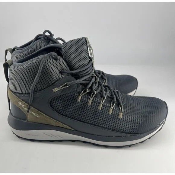 Columbia Trailstorm Mid Waterproof Techlite  Hiking Traction Boots Mens 14 Grey