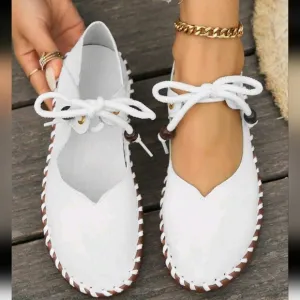 Comfortable Casual Flat Shoes Women Soft Genuine Leather Rubber Sole Loafers