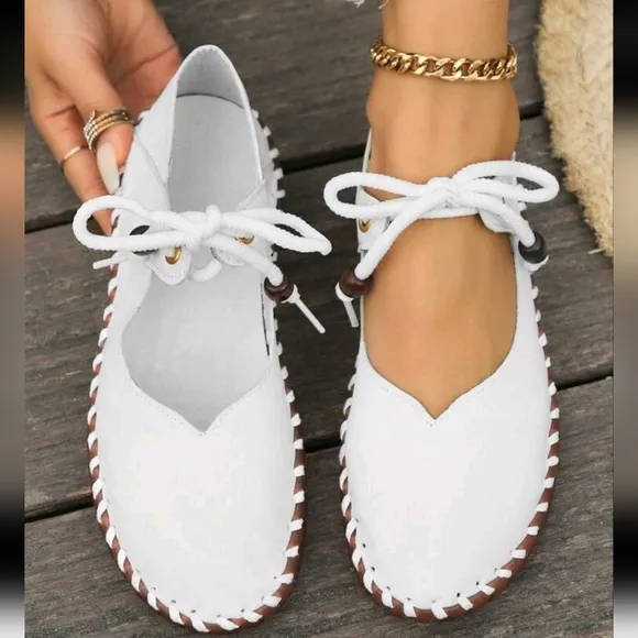 Comfortable Casual Flat Shoes Women Soft Genuine Leather Rubber Sole Loafers