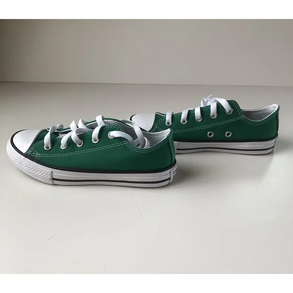 CONVERSE ALL STAR Amazon Green Canvas Low Top Sneakers Youth Size 1
