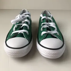 CONVERSE ALL STAR Amazon Green Canvas Low Top Sneakers Youth Size 1