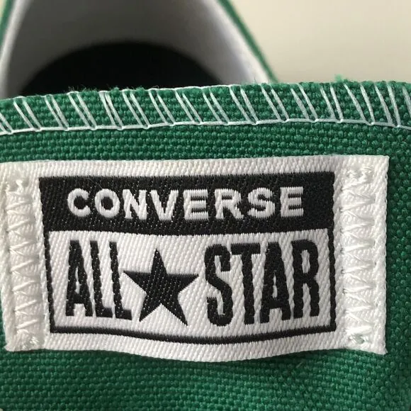 CONVERSE ALL STAR Amazon Green Canvas Low Top Sneakers Youth Size 1