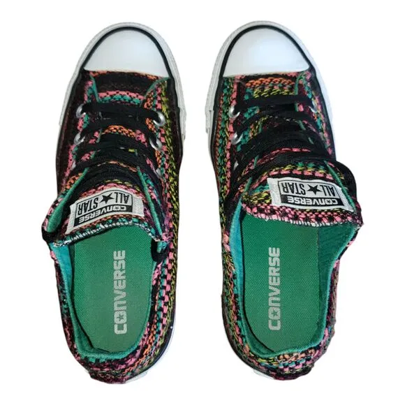 Converse All Star Parakeet OX Rainbow Boho Sneakers Low Top Women's Size 6