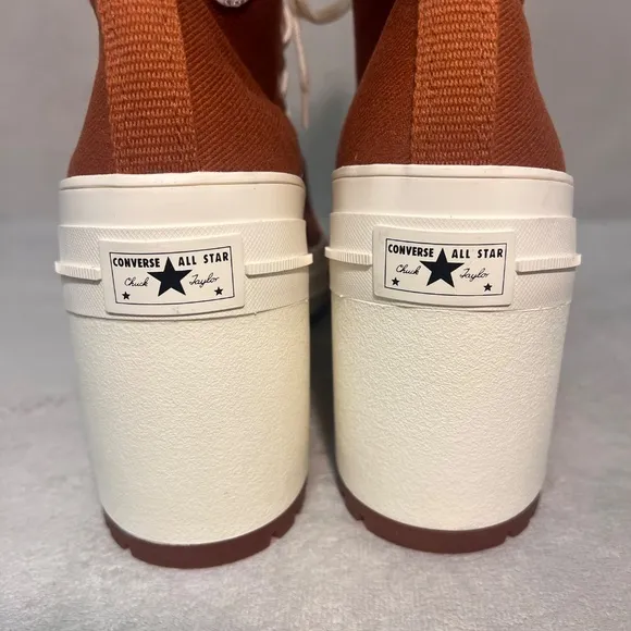 Converse Chuck 70's Deluxe Heeled Sneaker Boots Brown Unisex Sz 12 Wo's / 10 Men
