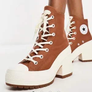 Converse Chuck 70's Deluxe Heeled Sneaker Boots Brown Unisex Sz 12 Wo's / 10 Men