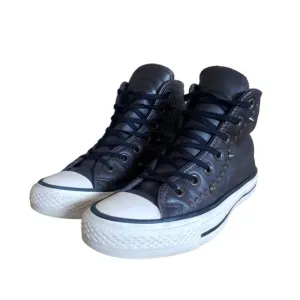 Converse Chuck Taylor All Star High Brown Leather Women's SZ 6 Sneakers 140010C