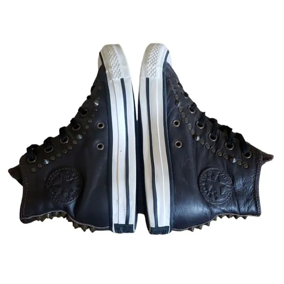 Converse Chuck Taylor All Star High Brown Leather Women's SZ 6 Sneakers 140010C