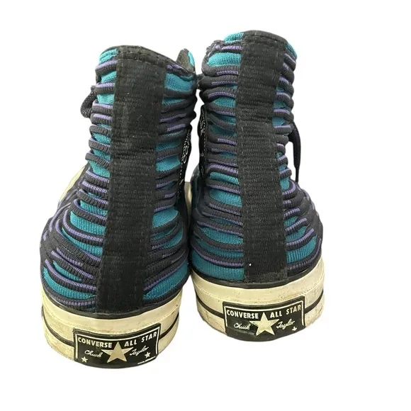 Converse Chuck Taylor Wavy Knit Ocean Depths High Top Sneakers Size 10 Y2K Mens