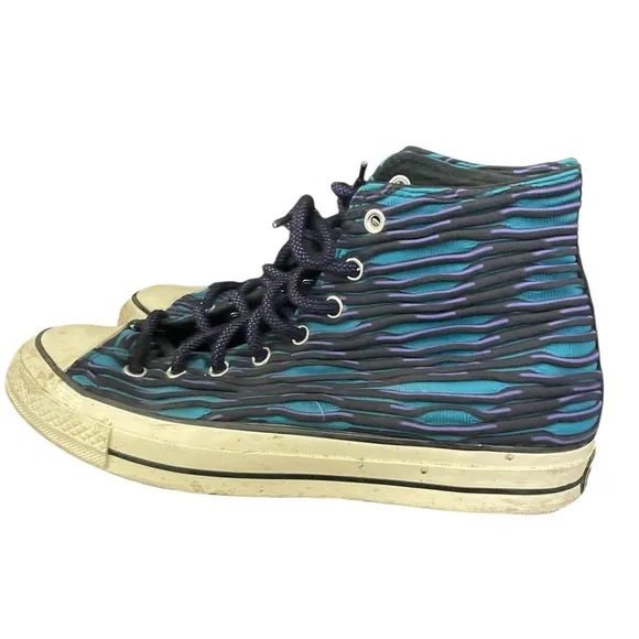 Converse Chuck Taylor Wavy Knit Ocean Depths High Top Sneakers Size 10 Y2K Mens