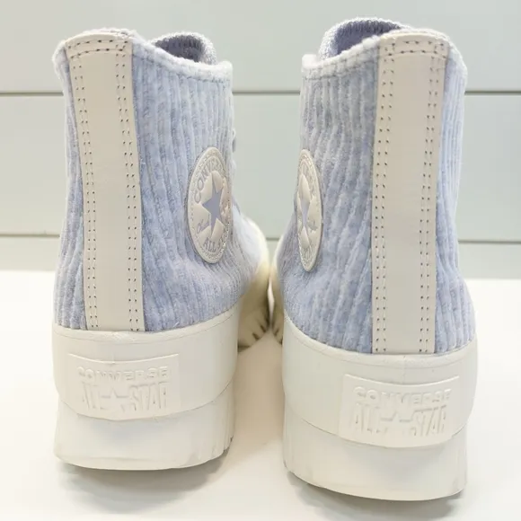 Converse CTAS Lugged 2.0 High Striped Knit Gravel Platform Sneakers Women's 7.5