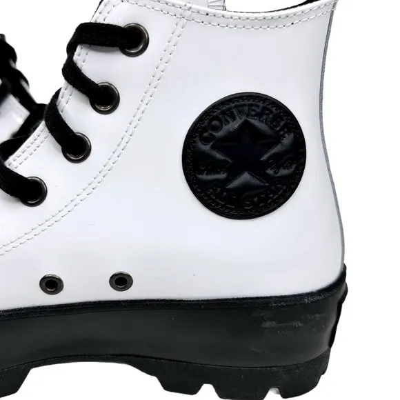 CONVERSE Surface Fusion Lugged Chuck Taylor High Top Shoe Boots Patent SZ 7.5