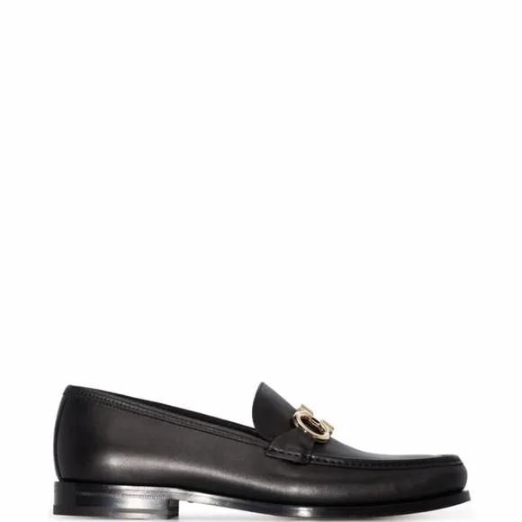 COPY - Men's Black Loafers with Gold Accent