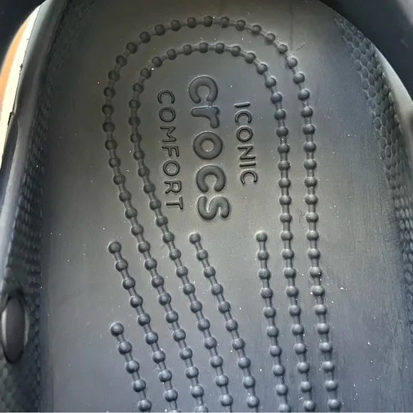 Crocs Crocsband Full Force Thick Sole Sandals Unisex Navy Blue White M7 W9