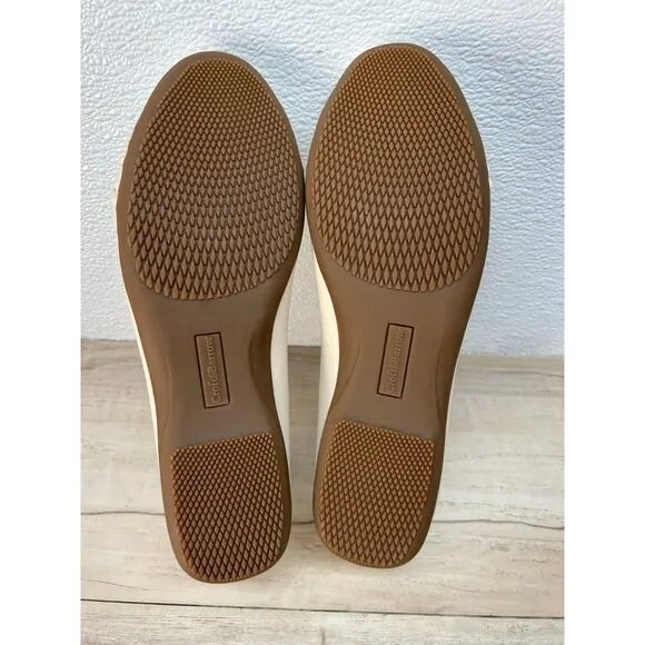 Croft &amp; Barrow Ortholite Women Beige Flats Loafers Comfort Foam Insoles Size 8MS