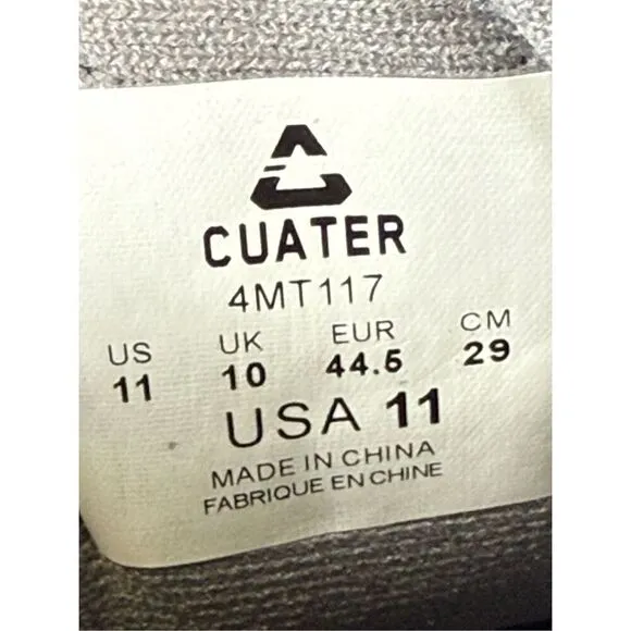 Cuater By Travis Mathew Mens 11 The Daily Knit Lace Up Golf Sneakers Gray 4MT111