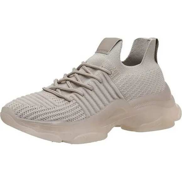 CUSHIONAIRE Memory Foam Sneakers Shoe Women's 9M Taupe Apolo-T New In Box