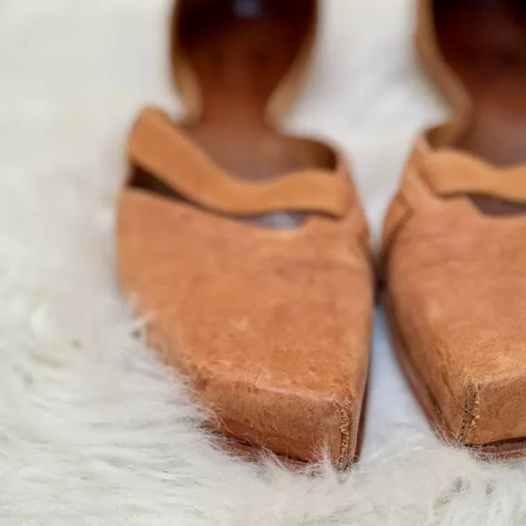 Cydwoq Vintage Pedestal Wooden Heel Sandals