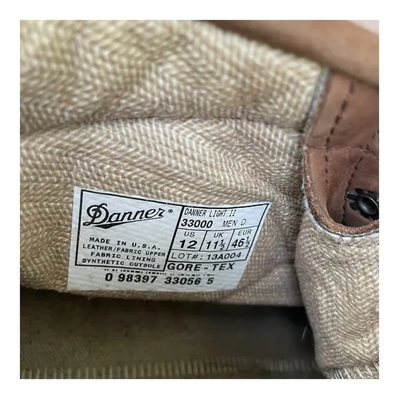 Danner Light II Gore Tex Boots Men’s 12