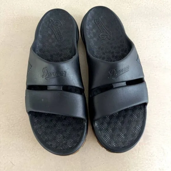 Danner Shelter Cove Slide Sandals Shoes Slip On Black Support Vibram Mens sz 11