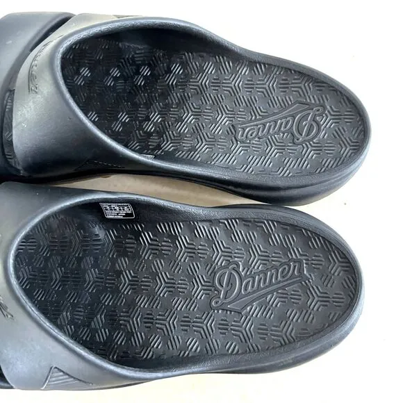 Danner Shelter Cove Slide Sandals Shoes Slip On Black Support Vibram Mens sz 11