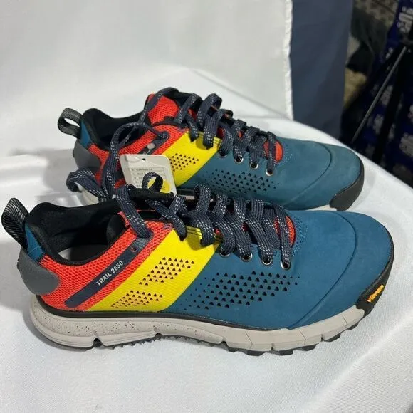 DANNER FP MOVEMENT TRAIL 2650 SNEAKERS IN LAGOON AND CANDY APPLE NWT