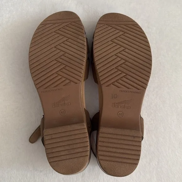 Dansko | Betsey Taupe Milled Nubuck Closed Toe Clog Sandal (EU 40/US 9.5-10)