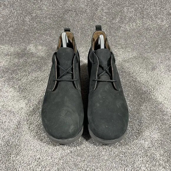 Dansko Cadee Women’s  Black Nubuck Wedge Lace Up Boots Sz EU 41 US 10.5- 11