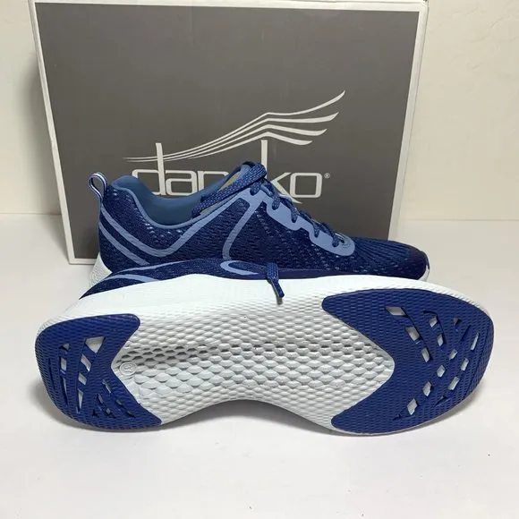 Dansko Sky Mesh Sneakers Lace Up Low Top Blue Size 37 US 6.5 - 7 NEW
