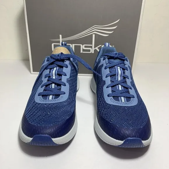 Dansko Sky Mesh Sneakers Lace Up Low Top Blue Size 37 US 6.5 - 7 NEW