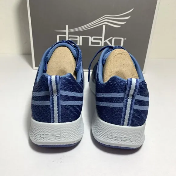 Dansko Sky Mesh Sneakers Lace Up Low Top Blue Size 37 US 6.5 - 7 NEW
