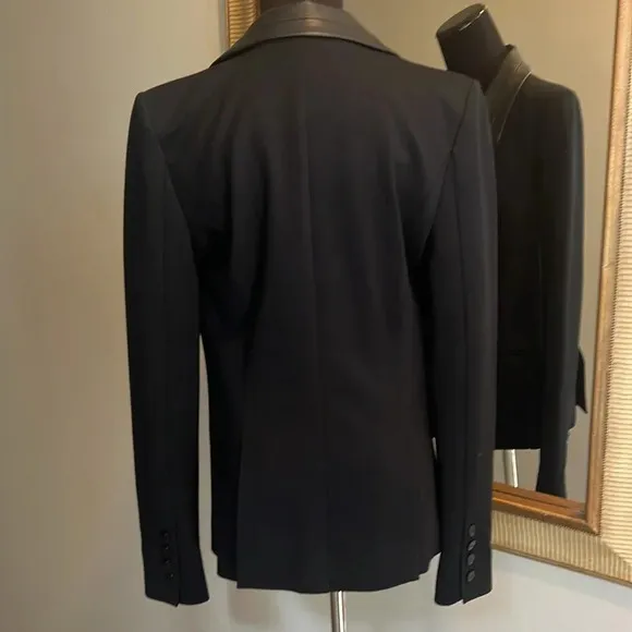 David Lerner Black Blazer Sz S