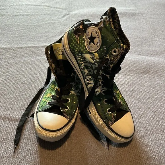DC Comics &quot;Killer Croc&quot; Converse Chuck Taylor All Star Shoes Size Men's 8 Rare