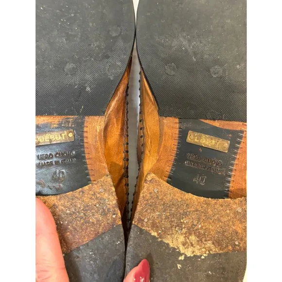 Debut Brown Leather Loafers, Size 40/7