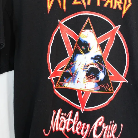 Def Leppard Motley Crue The Stadium Tour Tee 2022 Extra Large