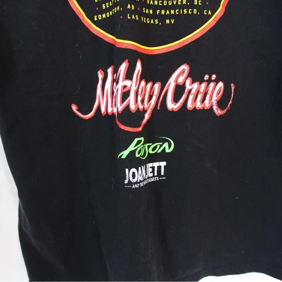 Def Leppard Motley Crue The Stadium Tour Tee 2022 Extra Large