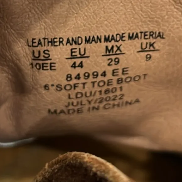 DIEHARD 6&quot; Leather Slip Resistant Durability Breathable Soft Toe Work Boots 10EE