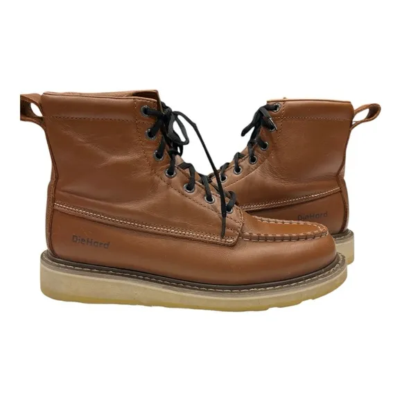 DIEHARD 6&quot; Leather Slip Resistant Durability Breathable Soft Toe Work Boots 10EE