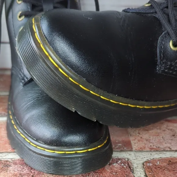 Doc Martens Zavala Combat Boot Black Mens Size 7 Womens Size 8 Grunge Punk EGirl