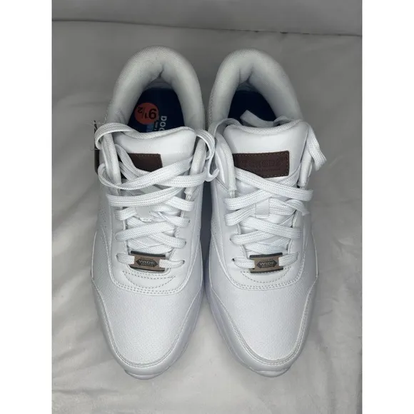 DOCKERS MEN'S SIZE 9.5 WIDE WIDTH SNEAKER WHITE ENDURANCE COMFORT FLEX‎ NWT