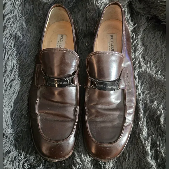 Dolce &amp; Gabbana | Brown Leather Loafers Sz 10.5