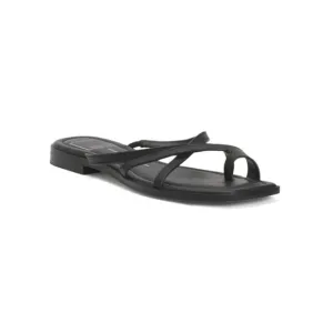 DOLCE VITA Black Leather Leather Indigo Sandals