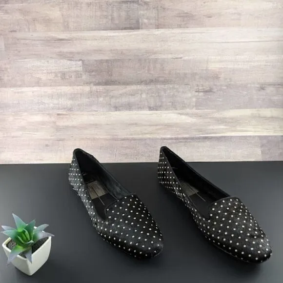 Dolce Vita Brannon Loafer Flats Black Spotted