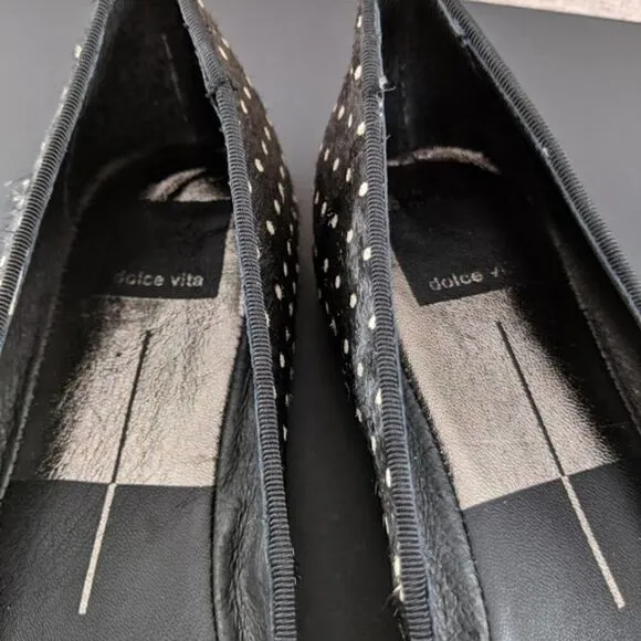 Dolce Vita Brannon Loafer Flats Black Spotted