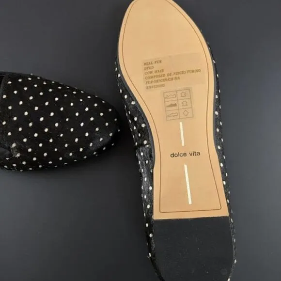 Dolce Vita Brannon Loafer Flats Black Spotted