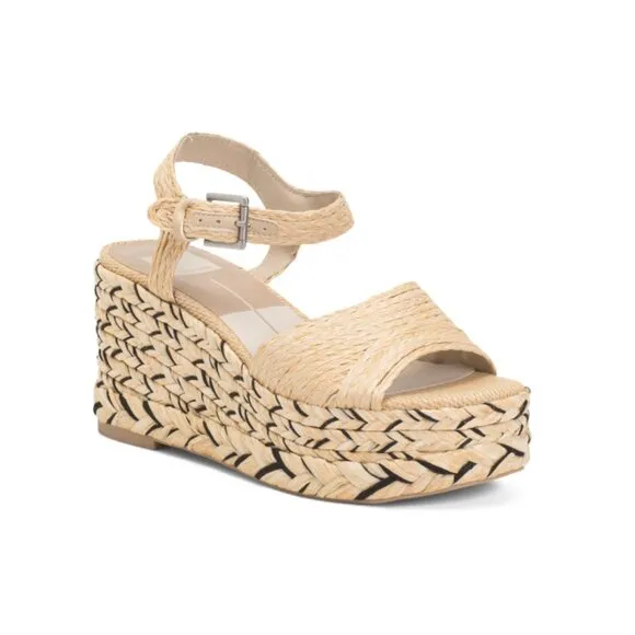 DOLCE VITA Light Natural Tiago Wedge Sandals