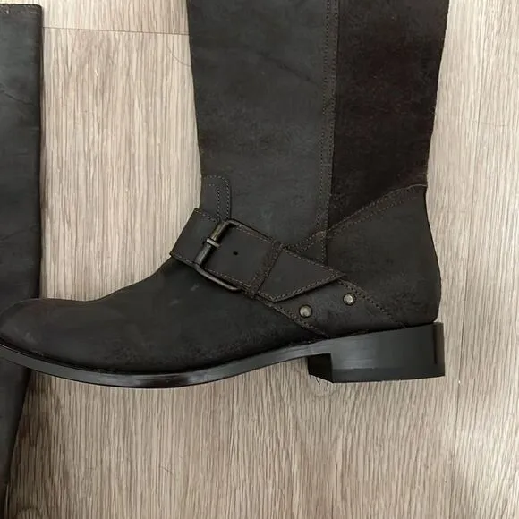 Dolce Vita Lucianna Leather Pull On Riding Boots