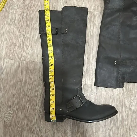 Dolce Vita Lucianna Leather Pull On Riding Boots